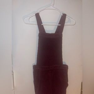 Xhilaration Small Maroon Corduroy Overalls